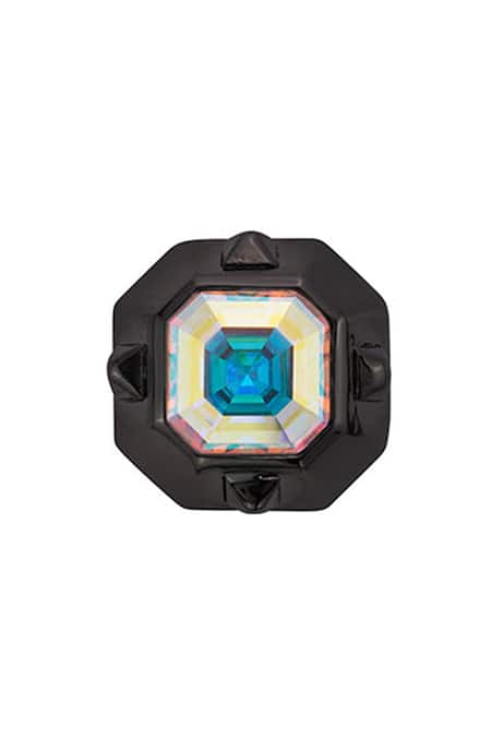 Shop_Isharya_Black Crystals Beauvoir White Abalone Earrings _Online_at_Aza_Fashions