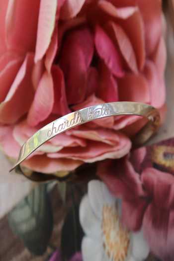 Eina Ahluwalia_Silver Plated Nirbhau Nirvair And Chardi Kala Bangle_at_Aza_Fashions