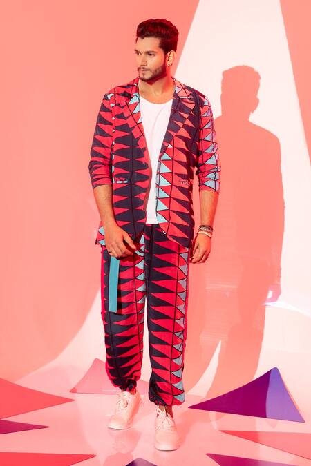 Buy_Esha L Amin_Multi Color Viscose Coachella Printed Joggers _Online_at_Aza_Fashions