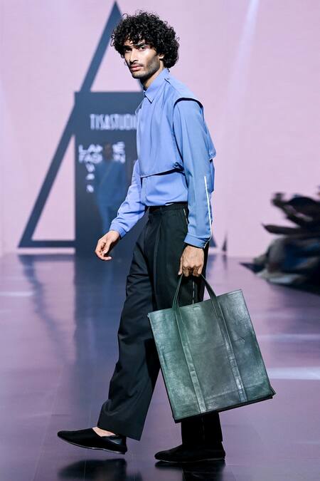 Buy Tisa - Men Blue Terry Rayon Plain Sleeveless Short Cape And Pant Set Online at Aza Fashions Buy_Tisa - Men_Blue Terry Rayon Plain Sleeveless Short Cape And Pant Set_Online_at_Aza_Fashions