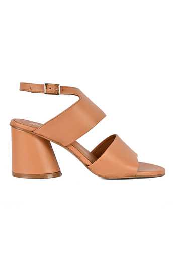 Buy_Vanilla Moon_Brown Estelle Dual Band Leather Heels_Online_at_Aza_Fashions