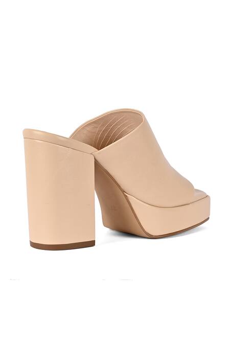 Buy_Vanilla Moon_Beige Faith Platform Mules_Online_at_Aza_Fashions