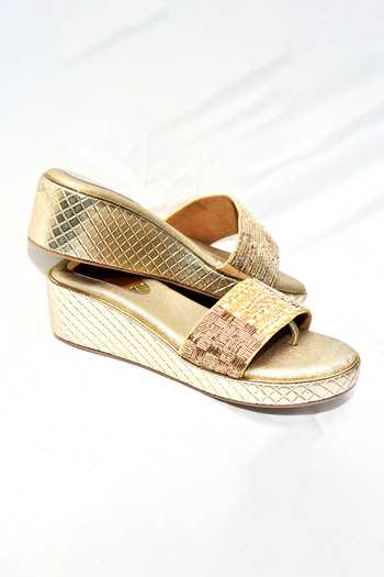 Shop_Foot Fuel_Gold Zari Avi Bead Embellished Wedges 
