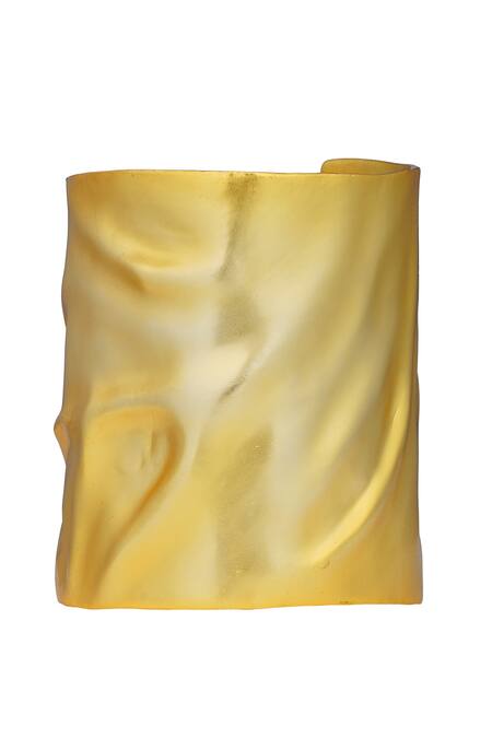 Buy ZARIIN Gold Plated Natures Art Statement Cuff Bracelet Online at Aza Fashions Buy_ZARIIN_Gold Plated Natures Art Statement Cuff Bracelet_Online_at_Aza_Fashions