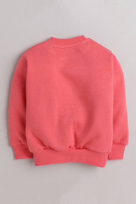 Knitting Doodles Pink Fleece Printed Floral And You Grow Girl Top And Joggers Set Online at Aza Fashions Knitting Doodles_Pink Fleece Printed Floral And You Grow Girl Top And Joggers Set_Online_at_Aza_Fashions