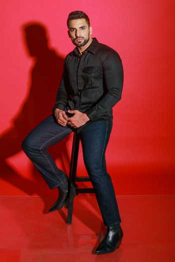 Echke_Black Cotton Safari Pocket Shirt_at_Aza_Fashions