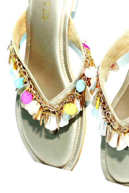 Foot Fuel_Pink Sofara T Strap Flats _Online_at_Aza_Fashions