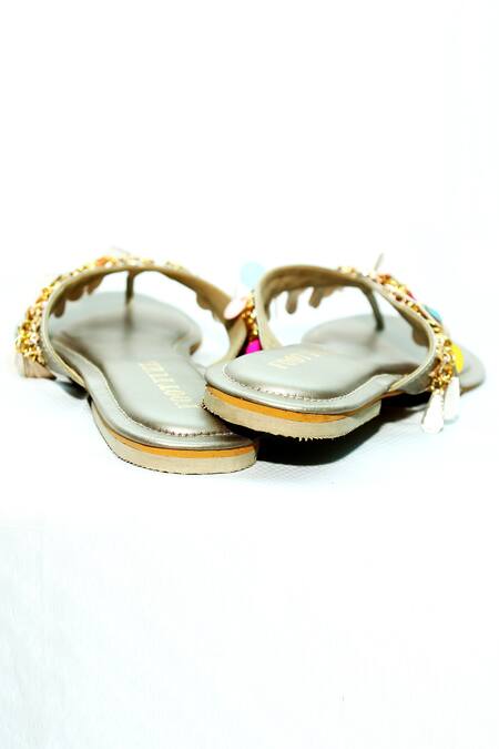 Shop_Foot Fuel_Pink Sofara T Strap Flats _Online_at_Aza_Fashions