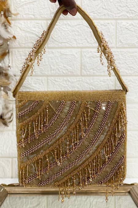 Wine and Gold Sequins Party Clutch – LITTERPOCKY