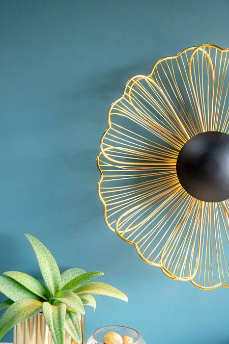 Logam Gold Mild Steel Madison Wall Art - Set Of 2 Online at Aza Fashions Logam_Gold Mild Steel Madison Wall Art - Set Of 2_Online_at_Aza_Fashions