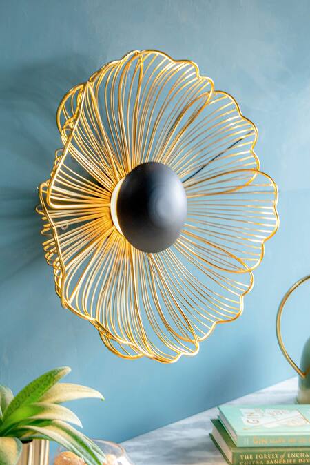 Buy Logam Gold Mild Steel Madison Wall Art - Set Of 2 Online at Aza Fashions Buy_Logam_Gold Mild Steel Madison Wall Art - Set Of 2_Online_at_Aza_Fashions