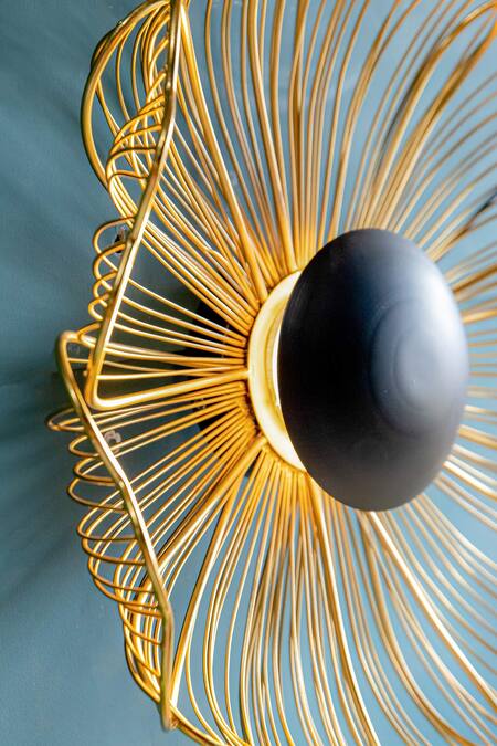 Shop Logam Gold Mild Steel Madison Wall Art - Set Of 2 Online at Aza Fashions Shop_Logam_Gold Mild Steel Madison Wall Art - Set Of 2_Online_at_Aza_Fashions