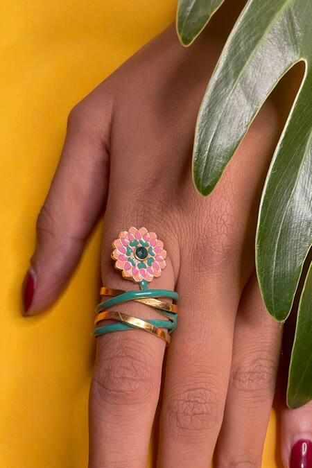 Chrysanthemum ring on sale