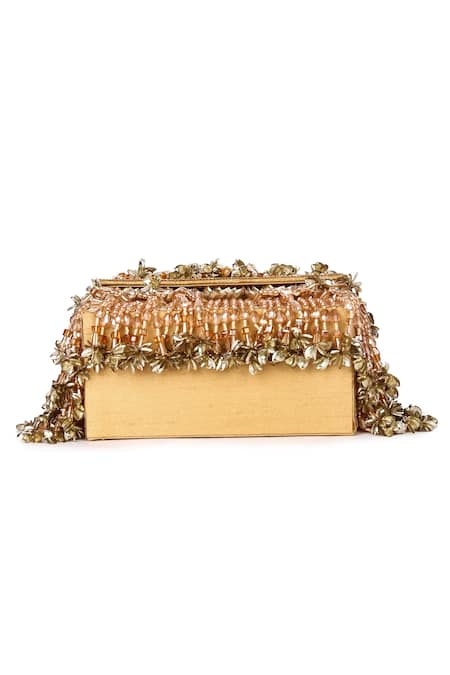 Flipkart.com | Lyla New Evening Party Cocktail Clutch Purse Wallet Handbag  Shoulder Chains Gold Multipurpose Bag - Multipurpose Bag