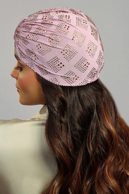 Hair Drama CO Rhinestone Work Turban 