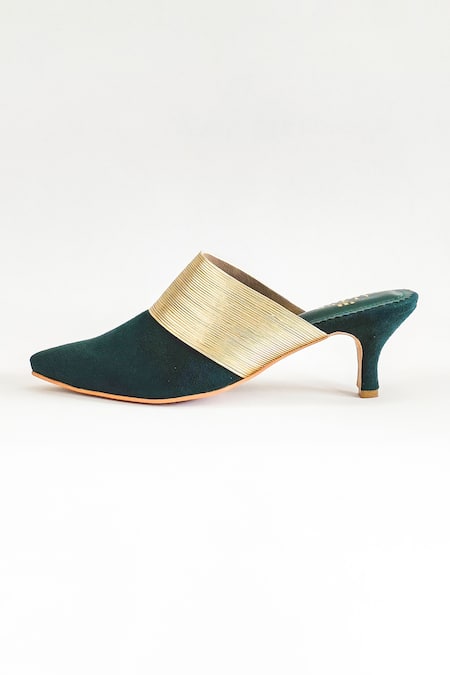 The Alter Green Jane Textured Stiletto Heels Online at Aza Fashions The Alter_Green Jane Textured Stiletto Heels _Online_at_Aza_Fashions