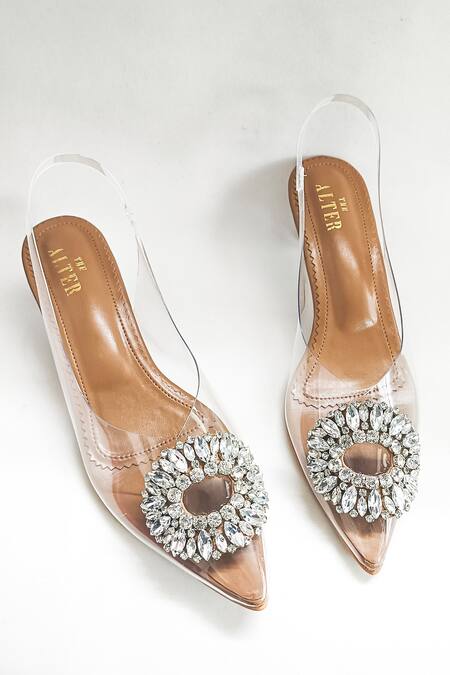 The Alter Beige Rhinestones Julia Embellished Kitten Heels Online at Aza Fashions The Alter_Beige Rhinestones Julia Embellished Kitten Heels _Online_at_Aza_Fashions
