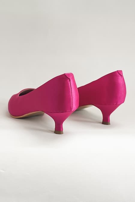 The Alter_Pink Stacy Pointed Toe Heels _Online_at_Aza_Fashions