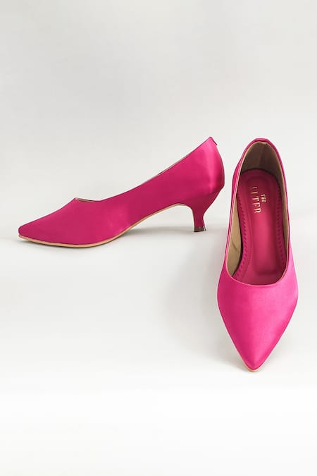 Shop_The Alter_Pink Stacy Pointed Toe Heels _Online_at_Aza_Fashions
