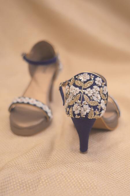 Around Always Beige Embroidery Ira Glass Bead Sandals Online at Aza Fashions Around Always_Beige Embroidery Ira Glass Bead Sandals_Online_at_Aza_Fashions