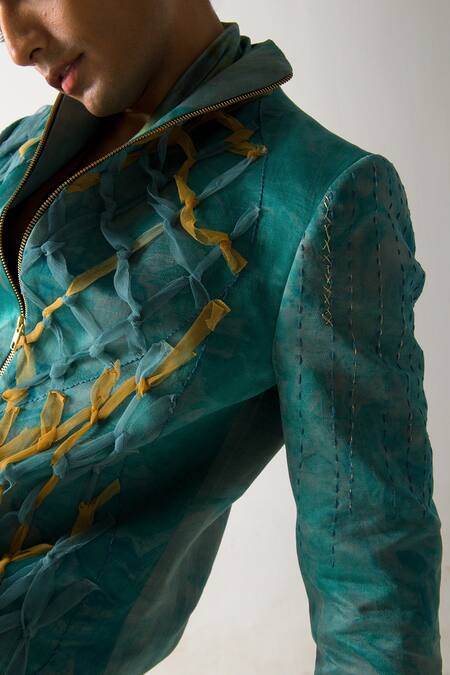 Buy Jatin Malik Grey Linen, Silk Embroidery Bomber Jacket And Trouser Set Online at Aza Fashions Buy_Jatin Malik_Grey Linen, Silk Embroidery Bomber Jacket And Trouser Set _Online_at_Aza_Fashions