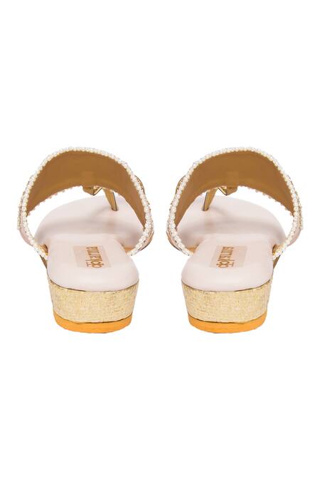 Buy Kkarma Accessories Multi Color Kimaya Embroidered Kolhapuri Wedges Online at Aza Fashions Buy_Kkarma Accessories_Multi Color Kimaya Embroidered Kolhapuri Wedges _Online_at_Aza_Fashions