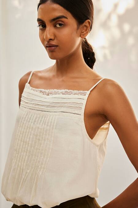 Buy_Kharakapas_Green Twill, Cotton Dreams Solid Trouser _Online_at_Aza_Fashions