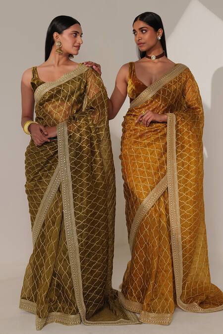 Buy Taisha Yellow Silk, Velvet Tassels Plunge Neck Skimpy Pure Blouse Online at Aza Fashions Buy_Taisha_Yellow Silk, Velvet Tassels Plunge Neck Skimpy Pure Blouse _Online_at_Aza_Fashions