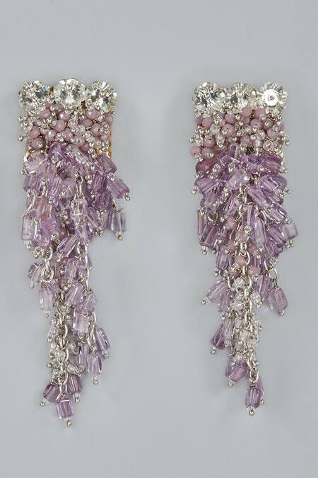 Lavender Wire Dangle Earrings – Dandelion Jewelry