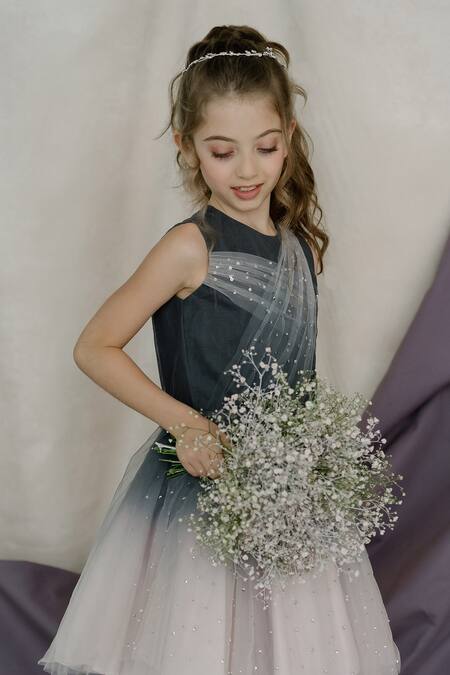 Shop Swati Golyan Black Net And Ombre & Sequins Dress Online at Aza Fashions Shop_Swati Golyan_Black Net And Ombre & Sequins Dress _Online_at_Aza_Fashions