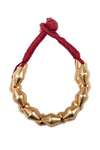 Neeta Boochra Gold Plated Beads Dholki Paunchi Bracelet at Aza Fashions Neeta Boochra_Gold Plated Beads Dholki Paunchi Bracelet_at_Aza_Fashions