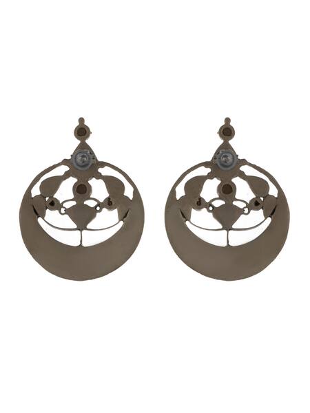 Neeta Boochra_Multi Color Kundan Embellished Chandbalis _Online_at_Aza_Fashions