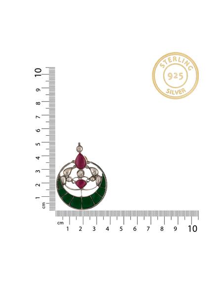 Buy_Neeta Boochra_Multi Color Kundan Embellished Chandbalis _Online_at_Aza_Fashions