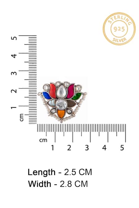 Buy Neeta Boochra Multi Color Beads, Pearls Navratna Kundan Embellished Stud Earrings Online at Aza Fashions Buy_Neeta Boochra_Multi Color Beads, Pearls Navratna Kundan Embellished Stud Earrings _Online_at_Aza_Fashions