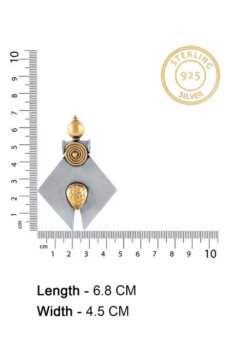 Shop Neeta Boochra Gold Plated Cut Work Two Tone Dangler Earrings Online at Aza Fashions Shop_Neeta Boochra_Gold Plated Cut Work Two Tone Dangler Earrings _Online_at_Aza_Fashions