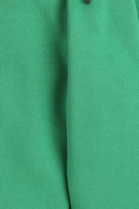 Buy_Knitting Doodles_Green Fleece Printed You Make Me Smile Top And Joggers Set