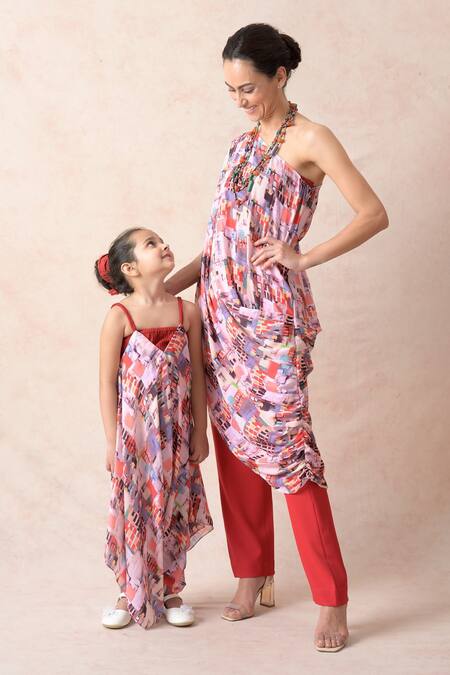 Buy Thetaa Multi Color Cotton, Viscose Watercolour Abstract Print Jumpsuit Online at Aza Fashions Buy_Thetaa_Multi Color Cotton, Viscose Watercolour Abstract Print Jumpsuit _Online_at_Aza_Fashions