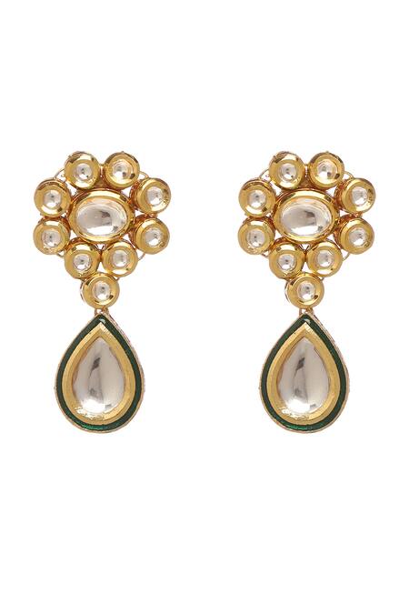 Minaki White Imitation Diamonds Geometric Cut Work Necklace Set Online at Aza Fashions Minaki_White Imitation Diamonds Geometric Cut Work Necklace Set _Online_at_Aza_Fashions