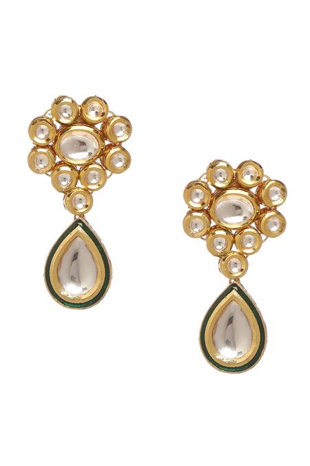 Minaki White Imitation Diamonds Geometric Cut Work Necklace Set at Aza Fashions Minaki_White Imitation Diamonds Geometric Cut Work Necklace Set _at_Aza_Fashions