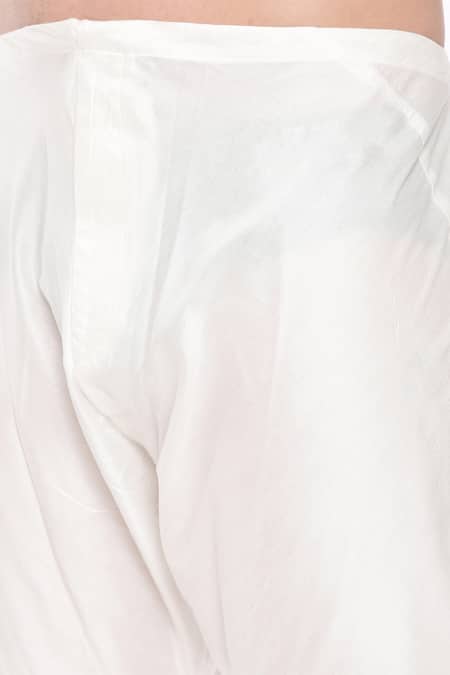 Buy_Mayank Modi - Men_Green Linen, Muslin Printed Long Kurta And Pant Set 