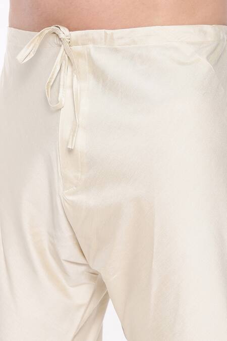 Buy_Mayank Modi - Men_Pink Muslin Embroidery Mughal Floral Print Kurta Set 