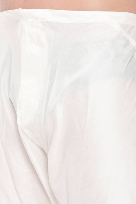 Buy_Mayank Modi - Men_Blue Muslin Embroidery Mughal Print Kurta Set 