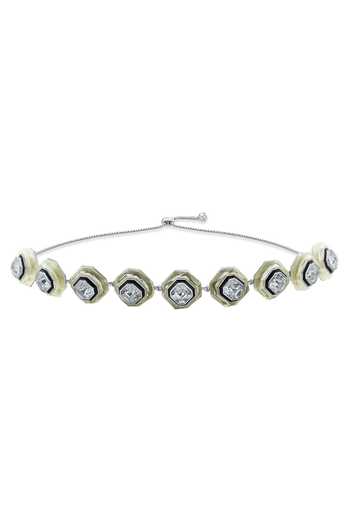 Buy_Isharya_White Crystal Bougie Infinity Cut Embellished Choker_Online_at_Aza_Fashions