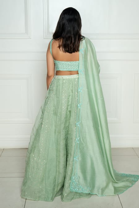 Ewaz Hand Embroidered Lehenga Set 