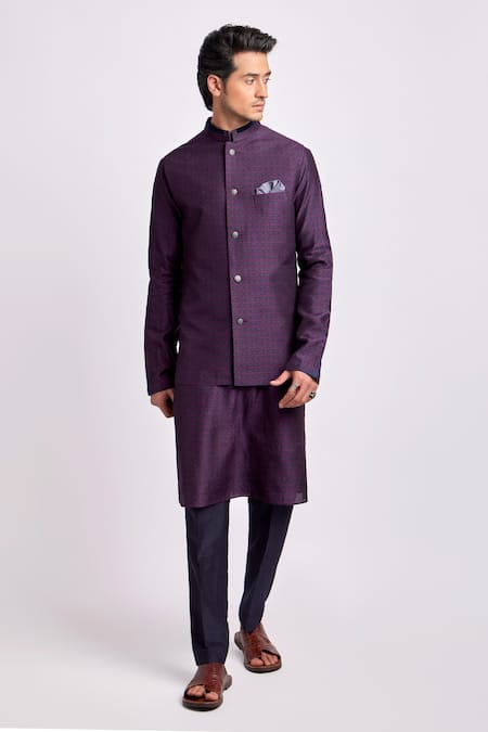 Buy Bubber Couture Wine Silk Diamonds Geometric Print Bundi Online at Aza Fashions Buy_Bubber Couture_Wine Silk Diamonds Geometric Print Bundi _Online_at_Aza_Fashions