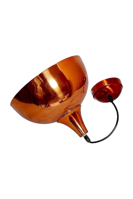 Order Happiness_Gold Copper Metal Ceiling Light_Online_at_Aza_Fashions
