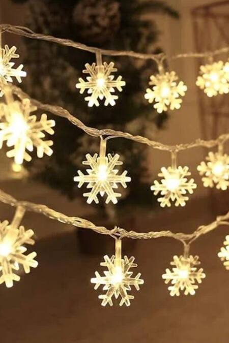 Buy Consciousco White Snow Flake Led Fairy Lights at Aza Fashions Buy_Consciousco_White Snow Flake Led Fairy Lights_at_Aza_Fashions