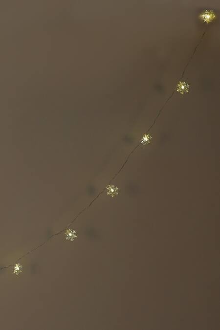 Consciousco White Snow Flake Led Fairy Lights Online at Aza Fashions Consciousco_White Snow Flake Led Fairy Lights_Online_at_Aza_Fashions