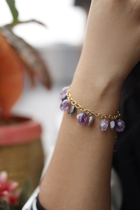 Dreamy Amethyst Crystal Bracelet by Kaktus Kristal Malaysia