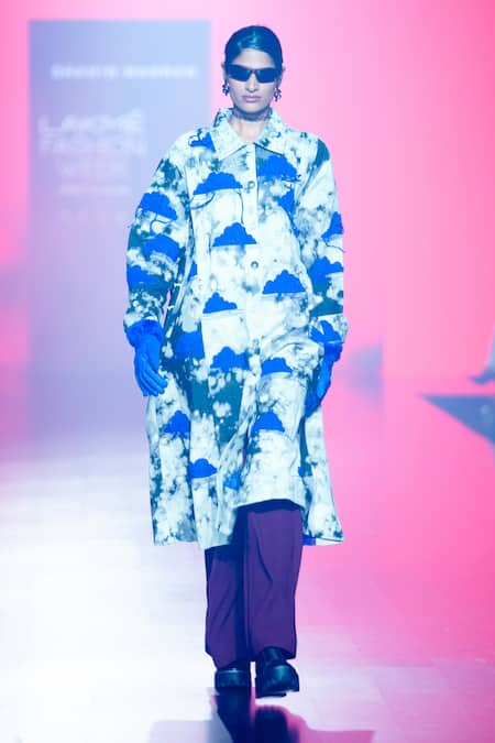 Buy_Shahin Mannan_Wine Crepe Pleated Pant _Online_at_Aza_Fashions